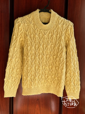 黄色いセーター 完成